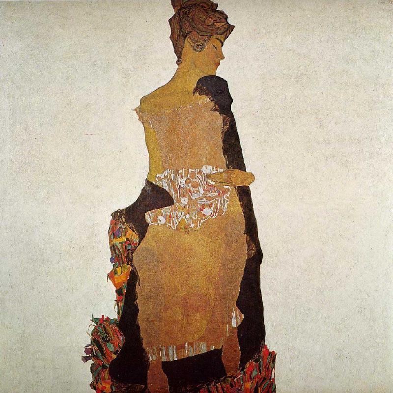 Egon Schiele Portrait of Gerti Schiele oil painting picture